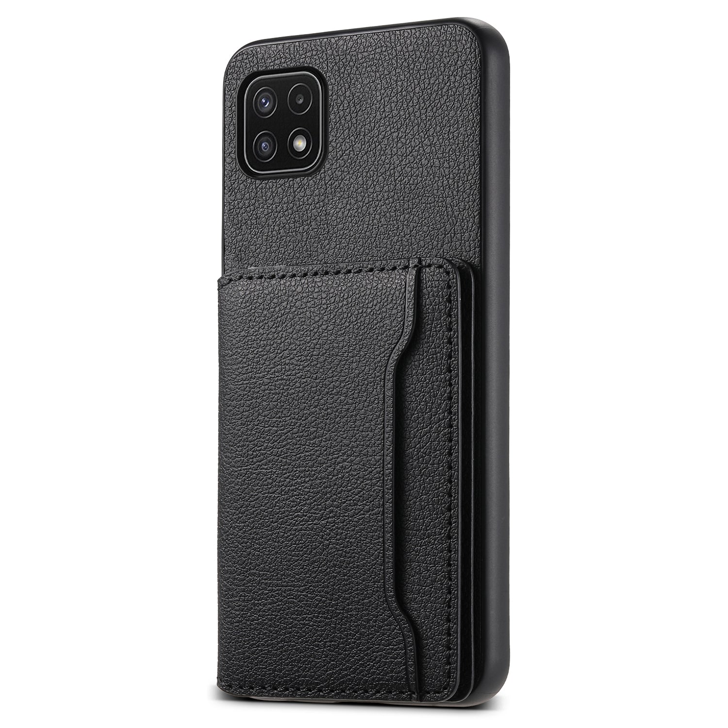 For Samsung Galaxy A22 5G (EU Version) Phone Case Calf Texture Card Slots Leather Back Cover For Samsung Galaxy A22 5G (EU Version) Phone Case Calf Texture Card Slots Leather Back Cover